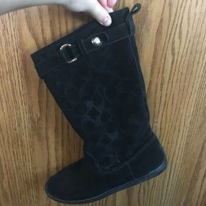 Suede Coach Boots